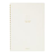 Ring Notebook Color Dot Grid White