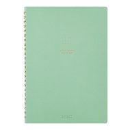 Ring Notebook Color Dot Grid Green