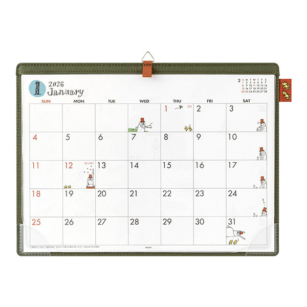 デスクカレンダー＜A4＞ オジサン柄